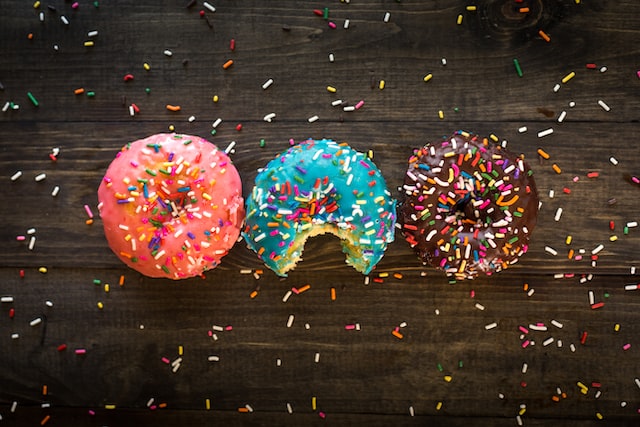 Image of three donuts